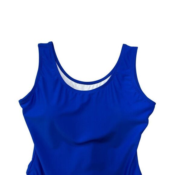 Annbon Women's Size XL 80's 90's Retro High Cut Thong‎ One Piece Swimsuit - Picture 2 of 9